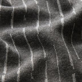 Knit Jacquard Broken stripes – granite/offwhite, 