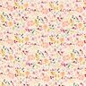 Double Gauze/Muslin Watercolour Floral Meadow Digital Print – cream,  thumbnail number 1