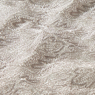 Leaf patterned lace fabric – cashew, 