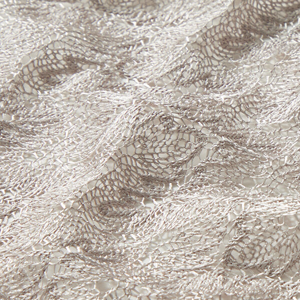 Leaf patterned lace fabric – cashew,  image number 2