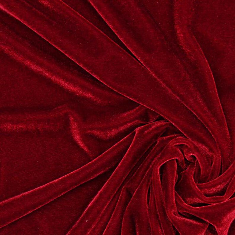 Stretch Velvet carmine,  image number 1