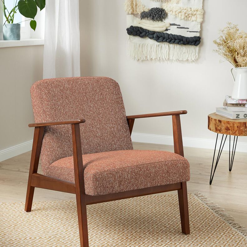 Upholstery Fabric Colourful Weave – terracotta/beige,  image number 4