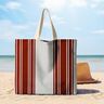 Decor Fabric Panama Block Stripes – offwhite/misty grey,  thumbnail number 8