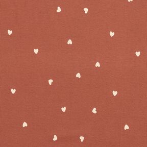 Ribbed Jersey hearts – red, 