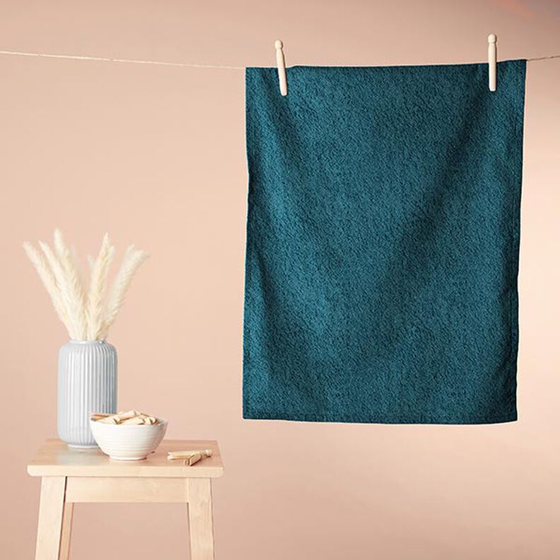 Towelling Fabric – petrol,  image number 7