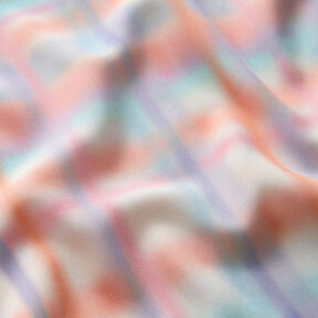 Watercolour check viscose fabric – intense pink, 
