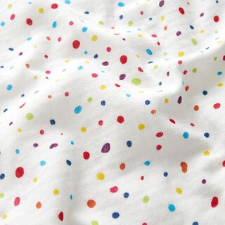 Double Gauze/Muslin Colourful Dots – offwhite/colour mix, 