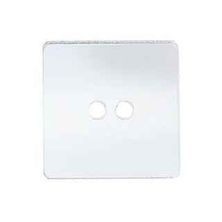 2-Hole Mirrored Button Square, 
