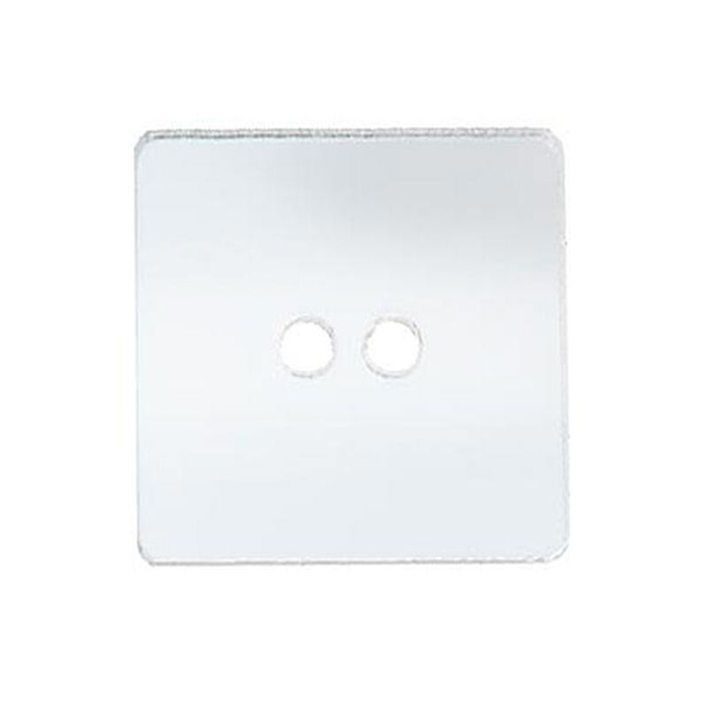 2-Hole Mirrored Button Square,  image number 1