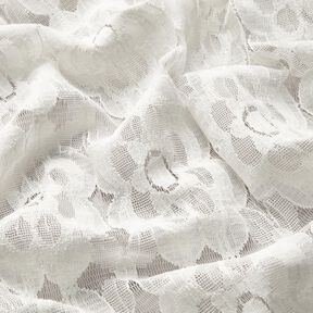 Daisies lace fabric – white, 