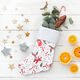 Decor Fabric Canvas Santa Claus boots – white/red,  thumbnail number 9