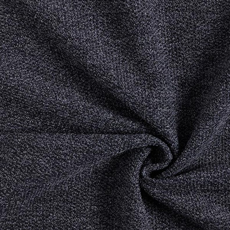Mottled Bouclé Knit – midnight blue,  image number 1