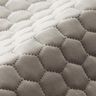 Upholstery Fabric Velvet Honeycomb Quilt – grey,  thumbnail number 2