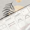 Bags Panel Canvas Palm leaf and moon – light grey,  thumbnail number 7
