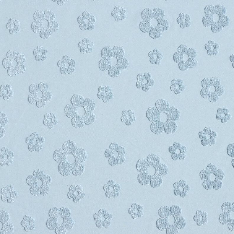 terry cloth jersey Flowers – silver blue,  image number 1