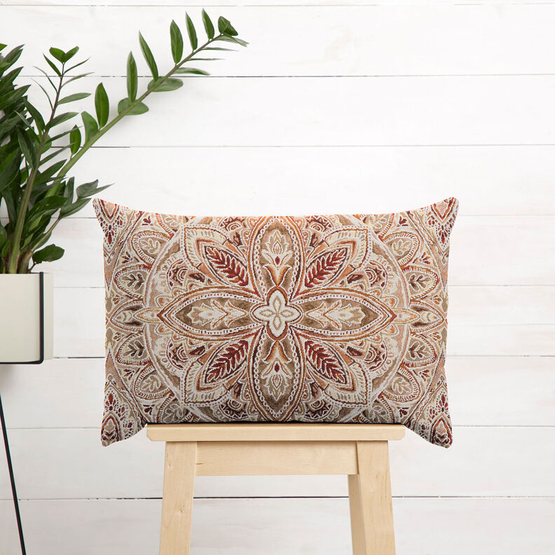 Decor Fabric Tapestry Fabric delicate mandala – offwhite/bronze, image number 6