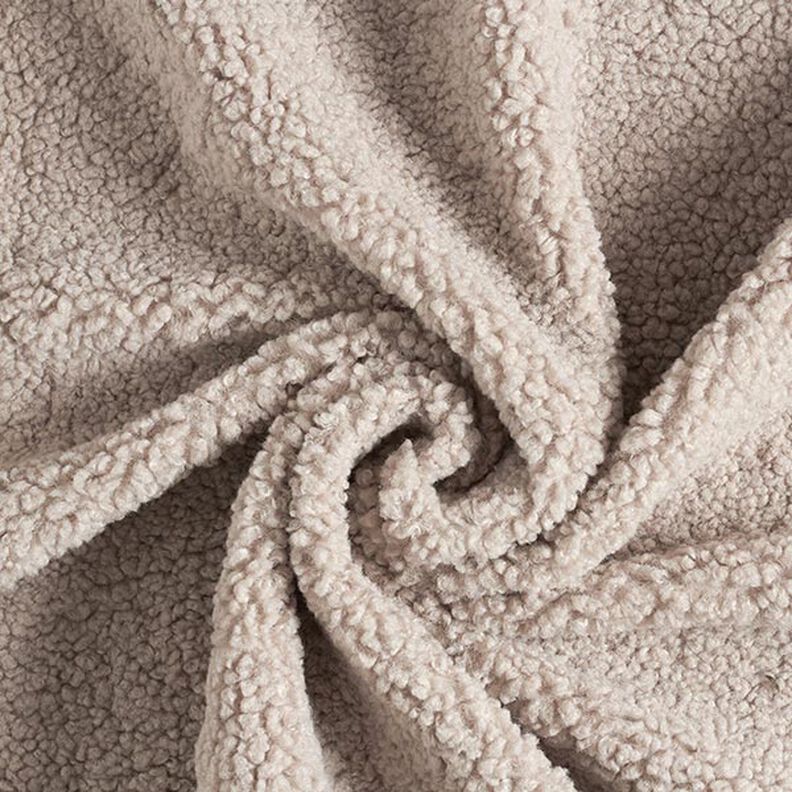 Teddy fur upholstery fabric – dark beige,  image number 1