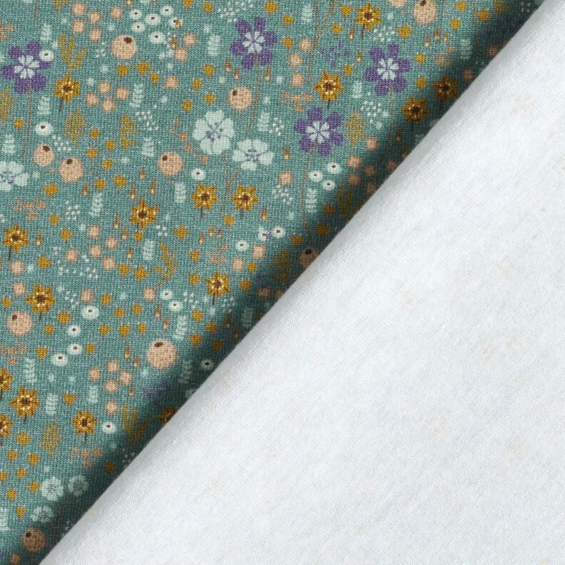 Cotton Jersey Forest flower meadow Digital Print – reed,  image number 4