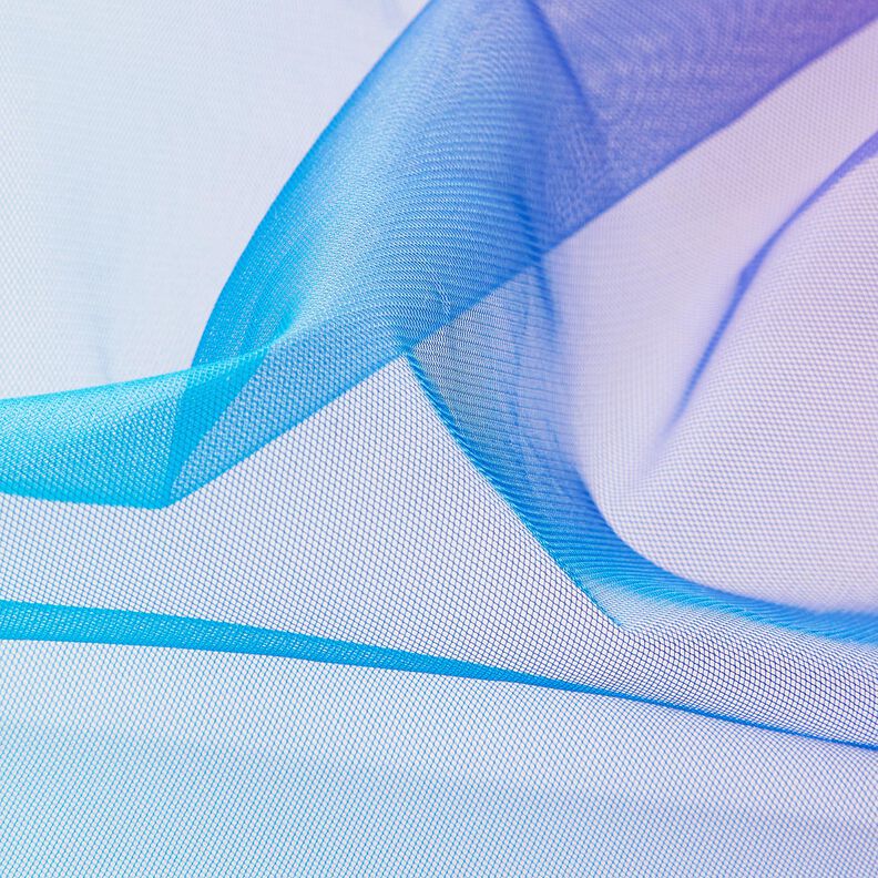 Soft Mesh Rainbow Ombre – aqua blue/intense pink, image number 9