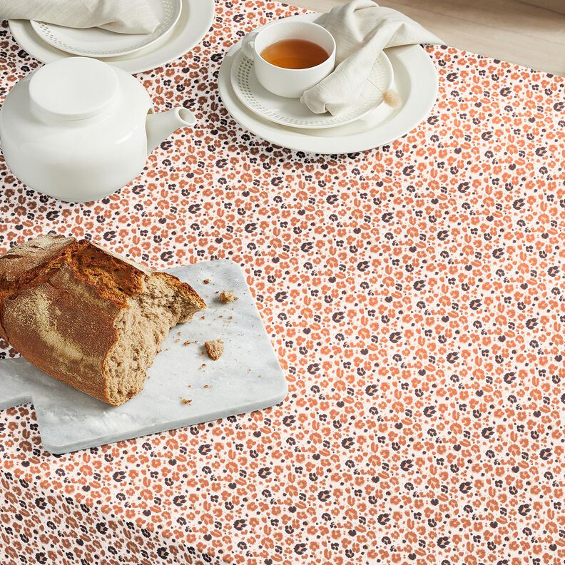 Cotton Cretonne large leopard spots – copper/light beige,  image number 5