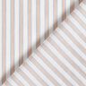 Bi-colour stripes cotton fabric – offwhite/apricot,  thumbnail number 4