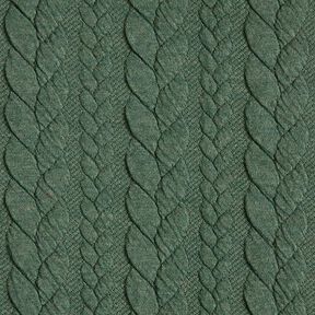 Cabled Cloque Jacquard Jersey – dark green, 