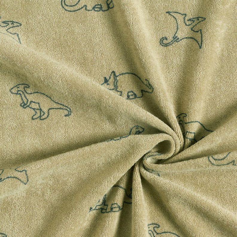 terry cloth jersey Dinosaurs – greige,  image number 3