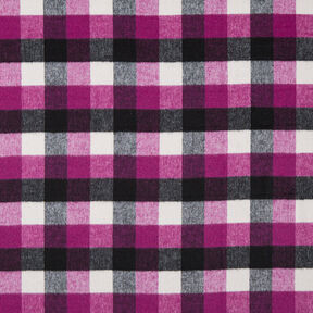 checked new wool blend coat fabric – grape, 