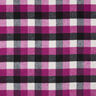 checked new wool blend coat fabric – grape,  thumbnail number 1