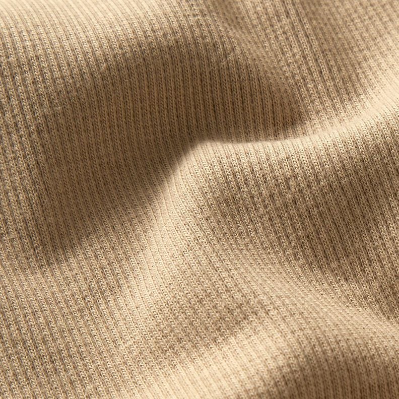 2x2 Ribbing Plain – dark beige,  image number 2