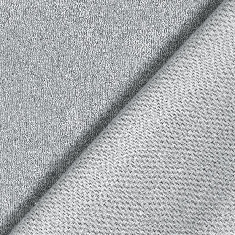 Towelling Fabric Stretch Plain – grey,  image number 3