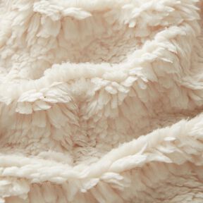 cuddly teddy fur fabric – offwhite, 