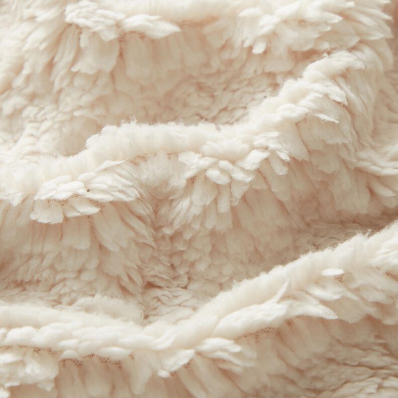 cuddly teddy fur fabric – offwhite,  image number 2