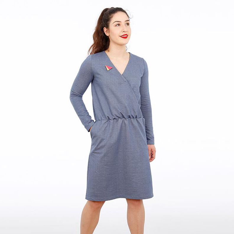 FRAU VILMA Wrap-Look Jersey Dress | Studio Schnittreif | XS-XXL,  image number 6