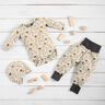 Cotton Jersey little houses on the meadow – offwhite,  thumbnail number 6