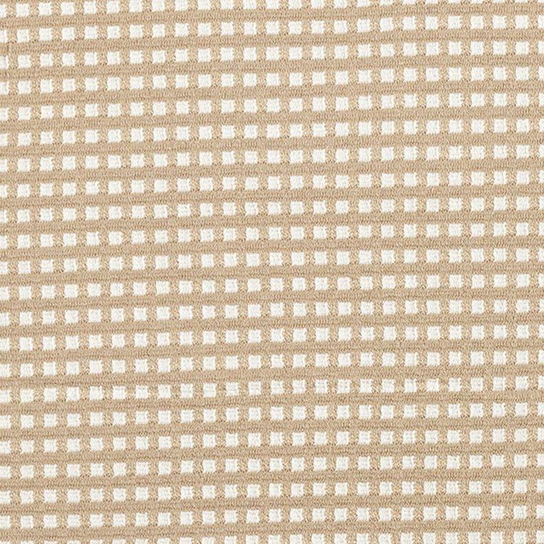 Little Boxes Viscose Blend Jacquard Jersey – beige/white,  image number 1
