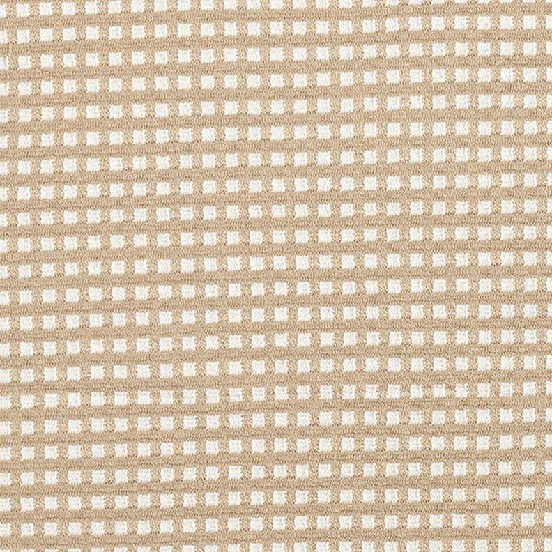 Little Boxes Viscose Blend Jacquard Jersey – beige/white, image number 1
