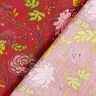 viscose fabric Paisley flowers – carmine/fire red,  thumbnail number 4