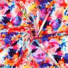 viscose fabric colourful watercolor flowers digital print – intense pink/blue lilac,  thumbnail number 3