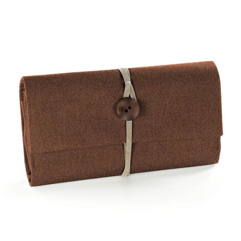 Felt 90 cm / 3 mm thick – chocolate,  image number 4