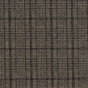 Coating knit stretch Prince of Wales check – light brown/anthracite, 