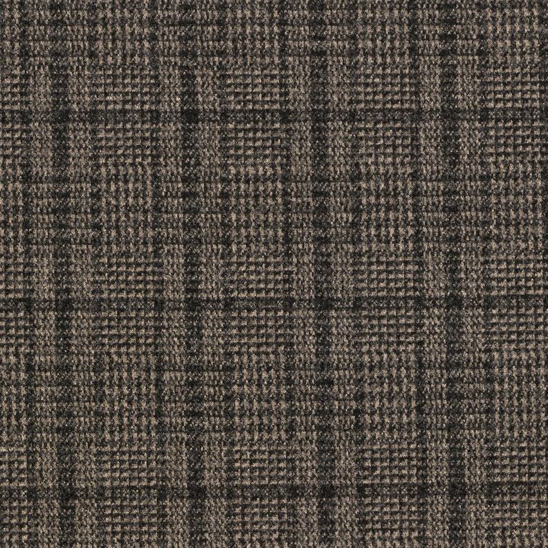 Coating knit stretch Prince of Wales check – light brown/anthracite,  image number 1