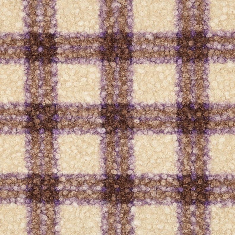 Knit Bouclé Check – green/offwhite,  image number 1