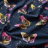 Cotton Jersey Butterflies | Glitzerpüppi – midnight blue/pink,  thumbnail number 2
