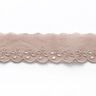 Scalloped Leafy Lace Trim [ 30 mm ] – light brown,  thumbnail number 2