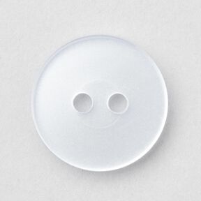 2-hole button shiny [Ø 15 mm] – white, 