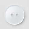 2-hole button shiny [Ø 15 mm] – white,  thumbnail number 1