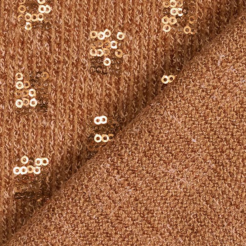 Little Boxes Glitter Sequin Knit – caramel,  image number 4