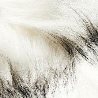 Faux Fur Horizontal stripes – offwhite/black, 