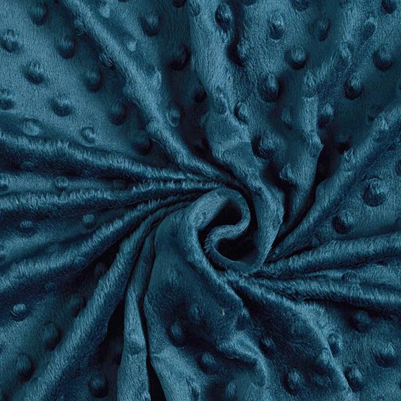 Cosy Fleece Embossed Dots – petrol,  image number 3